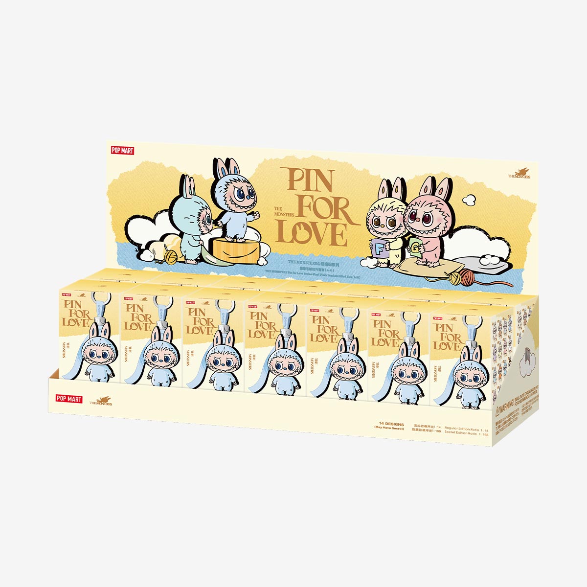 Pop Mart Labubu The Monsters Pin For Love (A-M) 1 Blind Box