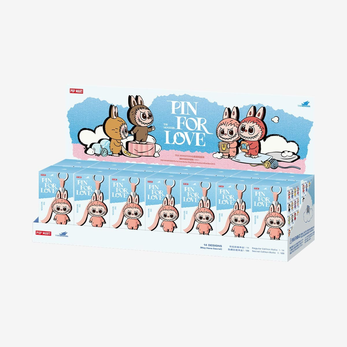 Pop Mart Labubu The Monsters Pin For Love (N-Z) 1 Blind Box
